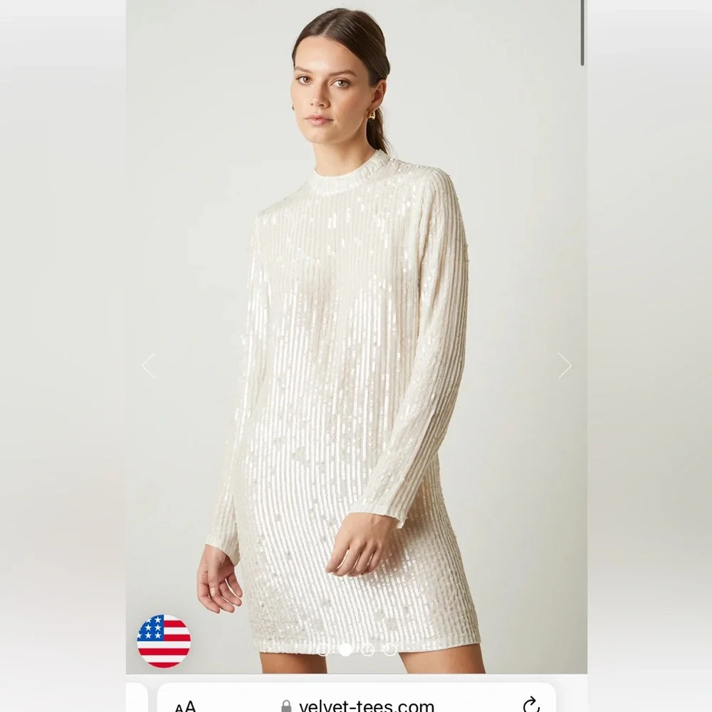 NWT Velvet by Graham & Spencer Veda Sequin Dress - Picture 3 of 15